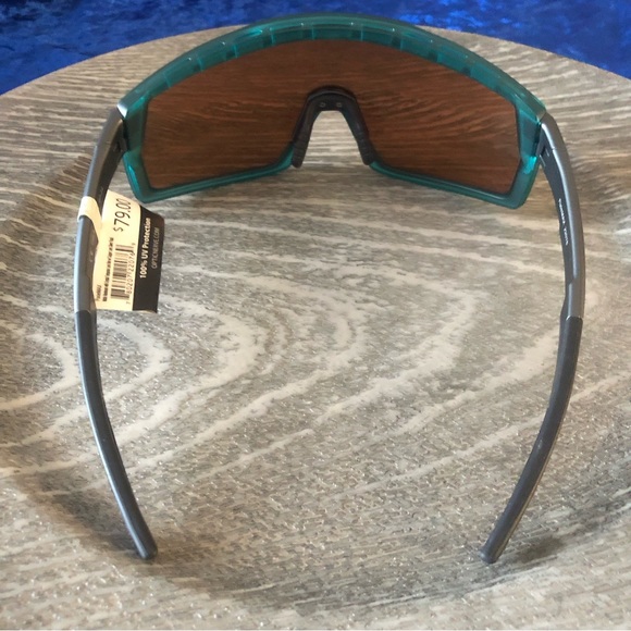 Turquoise Frame Optic Nerve Sunglasses - Picture 3 of 14